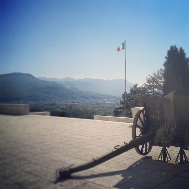 Il panorama dal Sacrario Militare di Oslavia