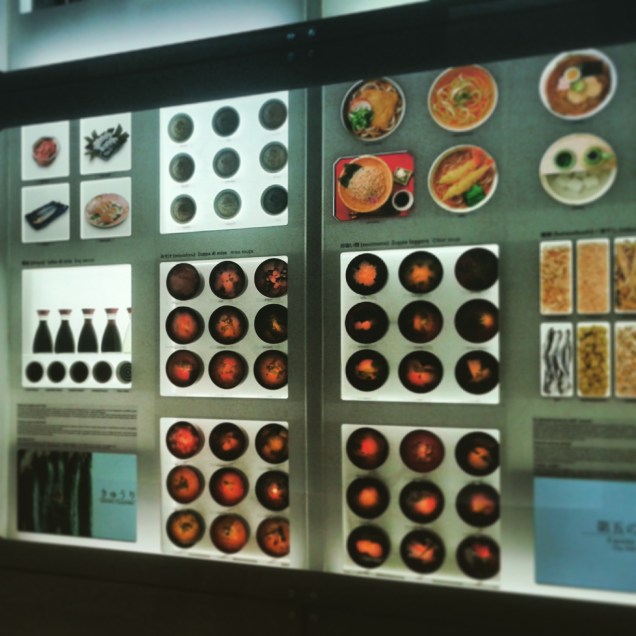 Moltissimi esempi di cibo giapponese 