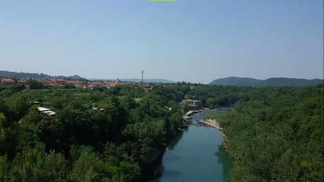 Il panorama dal luogo del lancio