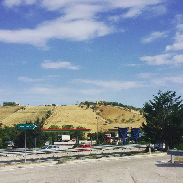 Le colline in prossimità di Pescara