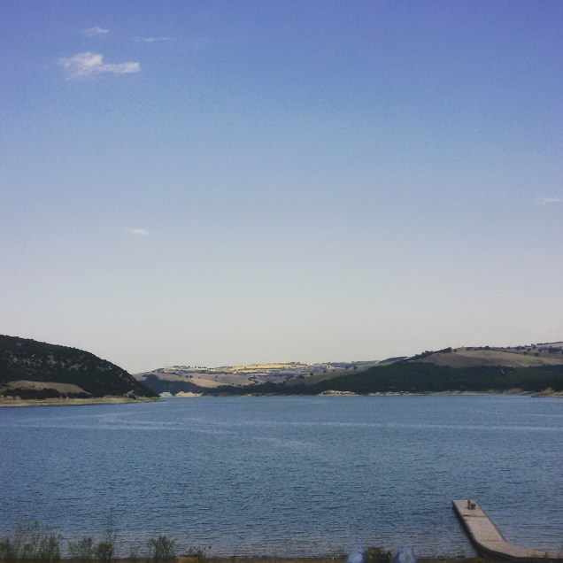 Il pontile del lago di Guardialfiera 