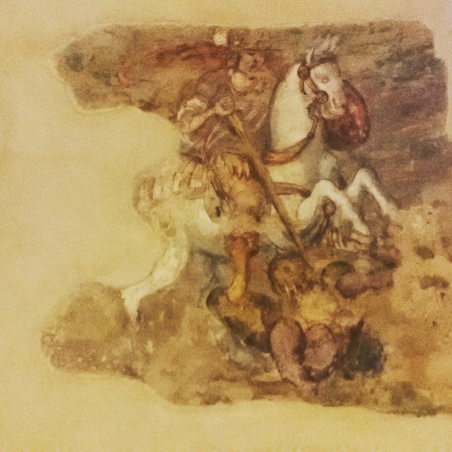 Uno degli affreschi che hanno resistito al tempo