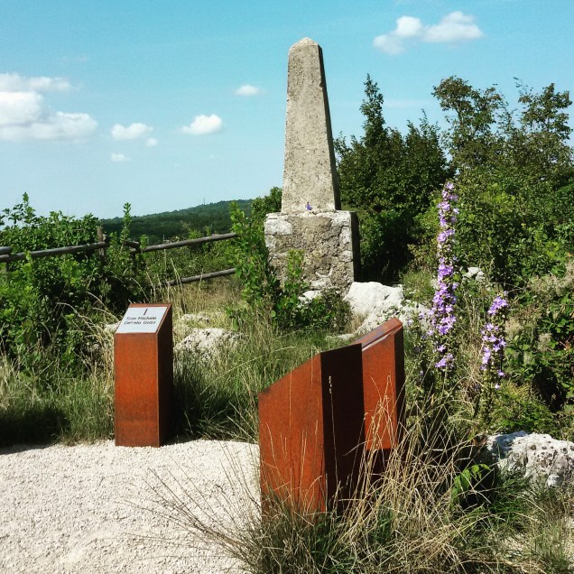 La cima del Brestovec con in primo piano il falsoscopo 
