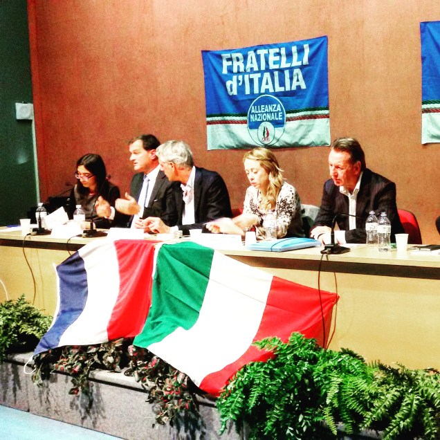 L'On. Louis Aliot durante il suo intervento