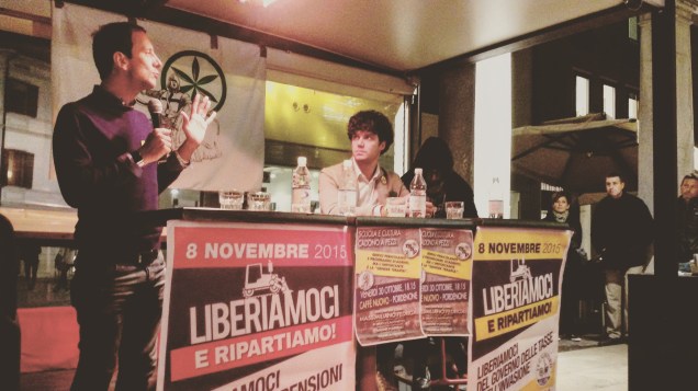 L'On. Massimiliano Fedriga e il vicesegretario Lega Nord FVG, Simone Polesello