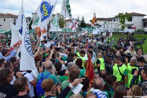 Matteo Salvini tra la gente