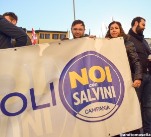 sostenitori di Matteo Salvini dalla campania