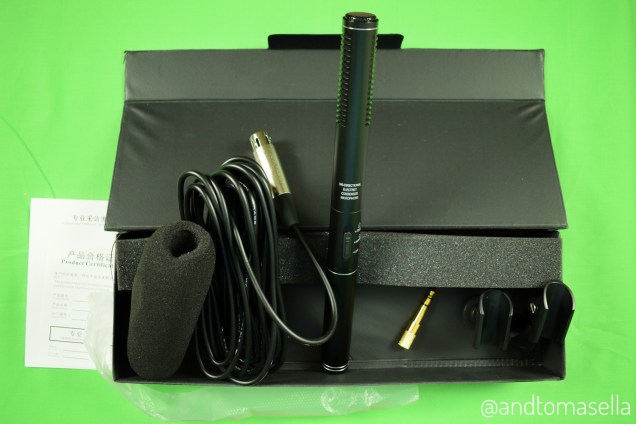 contenuto confezione microfono Tonor condensatore per interviste