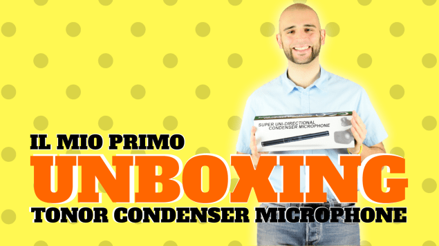 Tomasella unboxing del microfono Tonor a condensatore