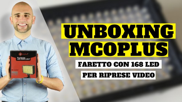 unboxing mcplus 168 led bi color 3200k 7500