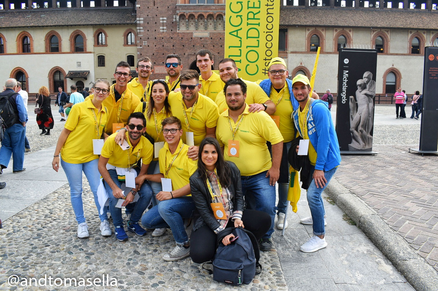 giovani coldiretti foto di gruppo sto coi contadini 2017 milano