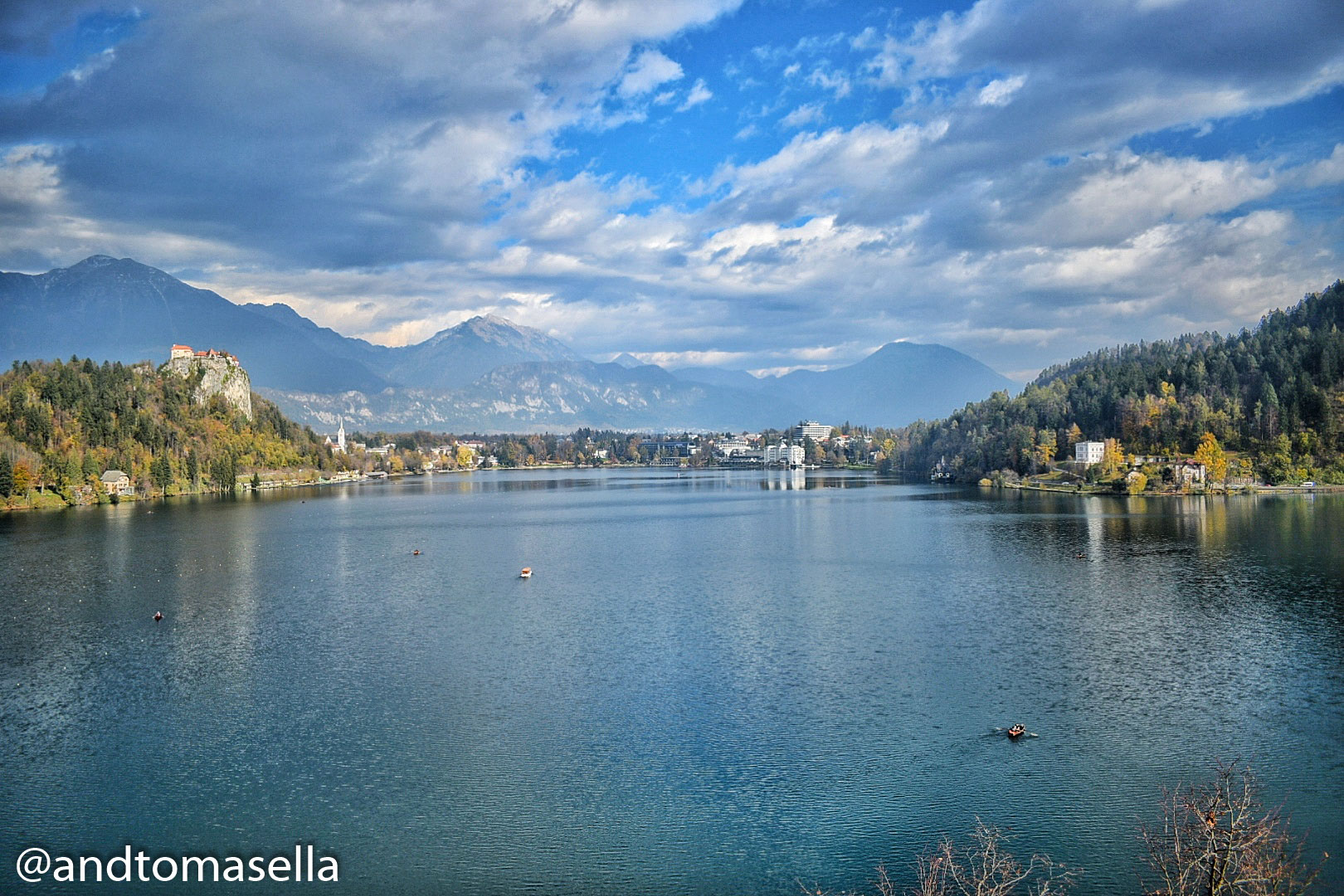 panorama sull'isola di bled