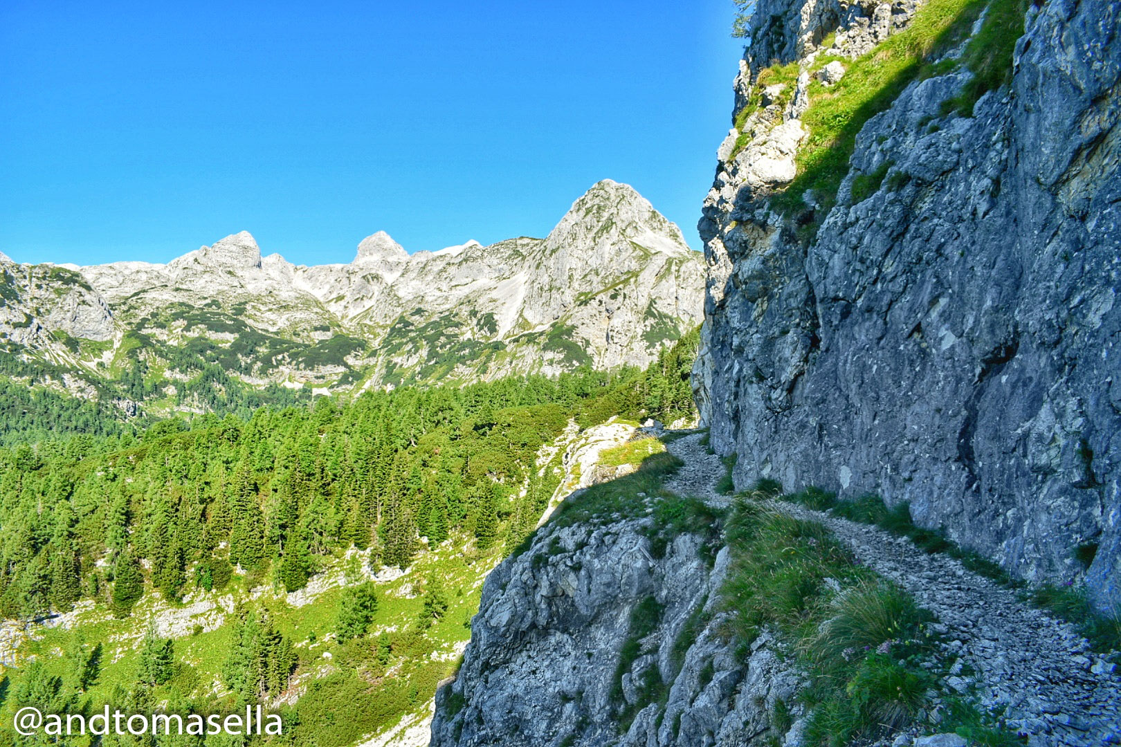 sentiero da pokljuka per il triglav