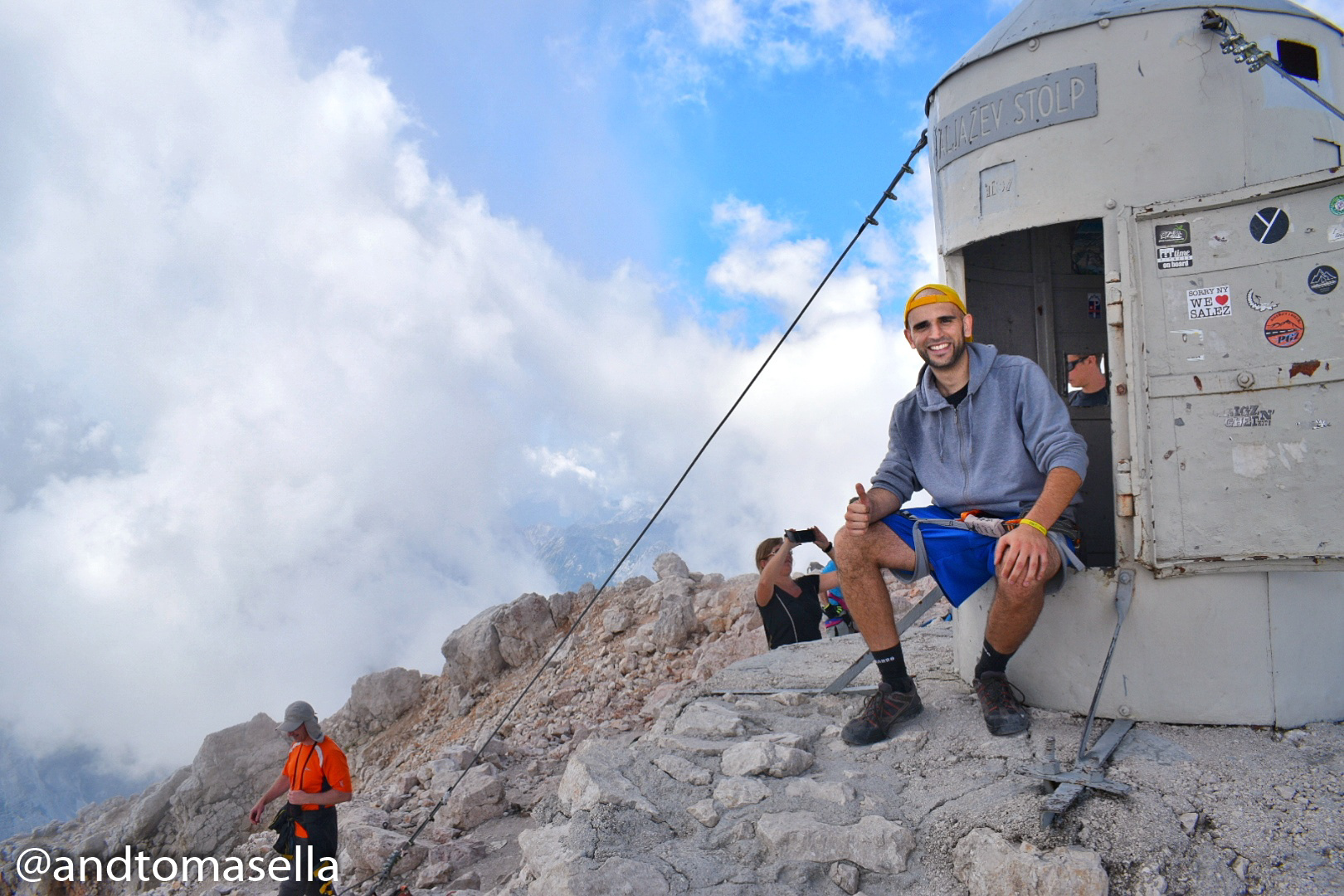 foto sulla cima del triglav