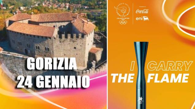 Passaggio della Fiaccola Olimpica Milano Cortina 2026 a Gorizia